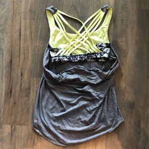 Lulu Lemon Tank + Built in Bra Size 6